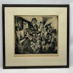 Bernhard Kretzschmar (1889-1972) - 'Auktion', Antiek en Kunst, Ophalen of Verzenden