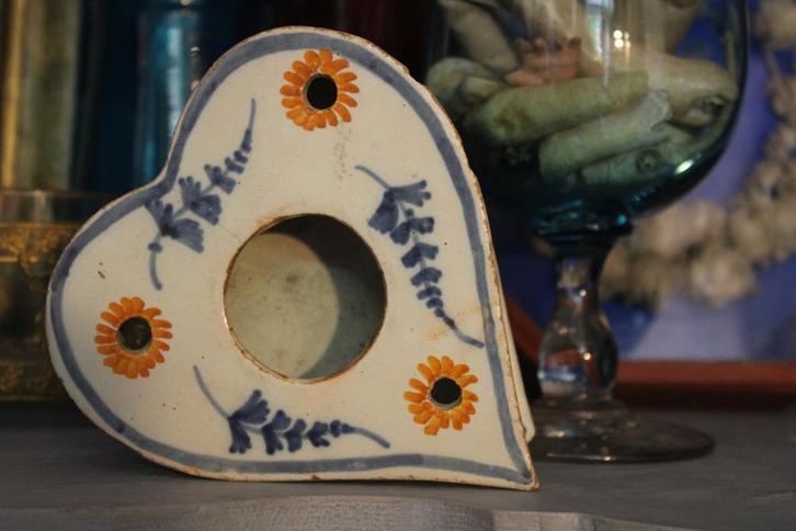 Antiek frans aardewerk inktpot 18e eeuw hart encrier, Antiek en Kunst, Antiek | Keramiek en Aardewerk, Ophalen of Verzenden