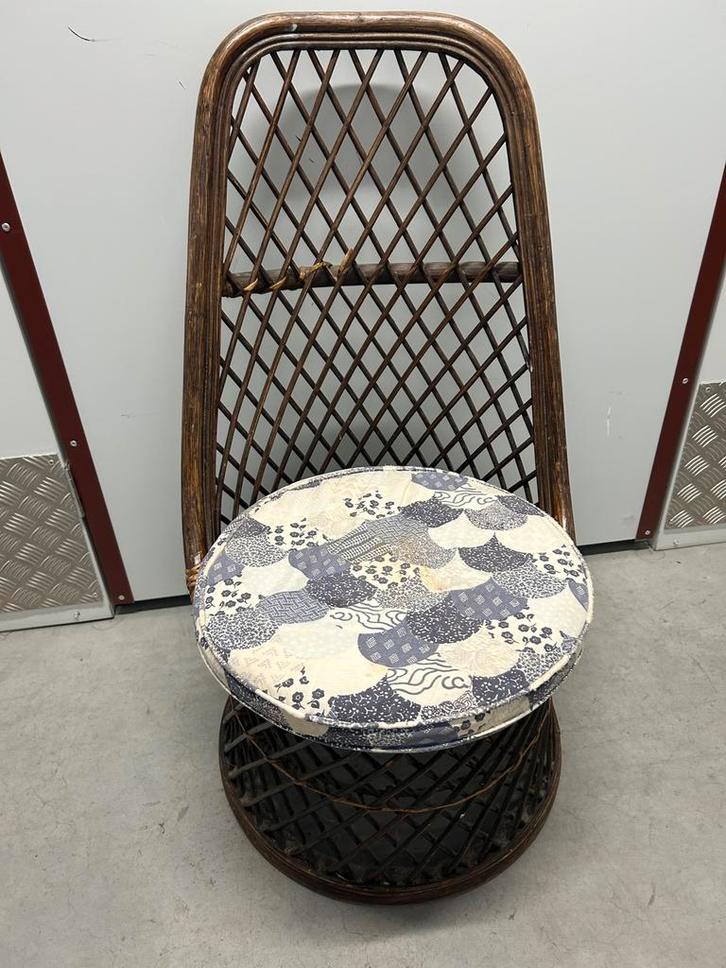 Rotan stoel, Huis en Inrichting, Stoelen, Zo goed als nieuw, Eén, Riet of Rotan, Bruin, Ophalen