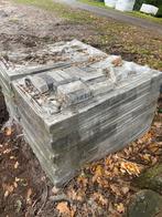 +/- 22 m2 Betonklinkers waalformaat getrommeld - Zwart/Grijs, Tuin en Terras, Ophalen, Gebruikt, Klinkers, 10 m² of meer
