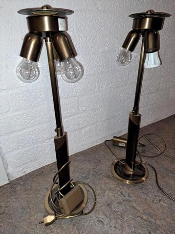 Vintage Bronzen Lampen Set beschikbaar voor biedingen