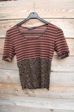 Tuniek zwart/ bruin/ wijnrood Nice Connection mt S  Vast AAN, Kleding | Dames, Nice Connection, Zwart, Ophalen of Verzenden, Zo goed als nieuw