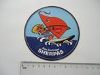 sticker Windsurf sherpas auto surf trager retro strip leeuw, Verzenden