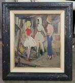 Karel HEYMANS, Het gesprek, Antiek en Kunst, Kunst | Schilderijen | Klassiek, Ophalen of Verzenden