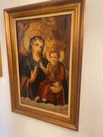 Oude religieuze schilderij Maria met kind f griesenbroek1948, Antiek en Kunst, Kunst | Schilderijen | Klassiek, Ophalen of Verzenden
