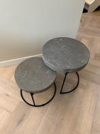 Salon tafels beton look, Huis en Inrichting, Tafels | Salontafels, Ophalen, Minder dan 50 cm, Gebruikt, 50 tot 100 cm