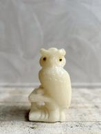 Vintage natuurstenen albasten uil beeld, Verzamelen, Dierenverzamelingen, Ophalen of Verzenden, Zo goed als nieuw, Beeldje of Figuurtje
