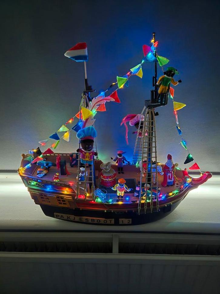 sinterklaasboot, Kinderen en Baby's, Speelgoed | Playmobil, Gebruikt, Los playmobil, Ophalen of Verzenden