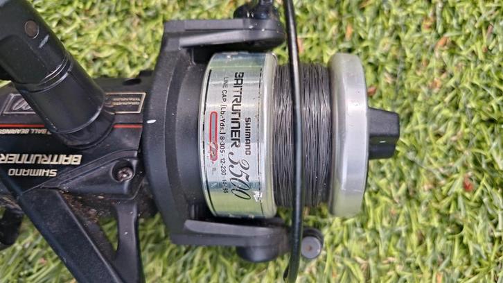 Shimano 3500, Watersport en Boten, Hengelsport | Karpervissen, Zo goed als nieuw, Molen, Ophalen of Verzenden