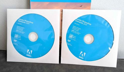 Adobe Photoshop Elements 2021 voor Windows & MacOS - 2 x DVD, Computers en Software, Ontwerp- en Bewerkingssoftware, Zo goed als nieuw