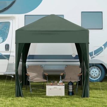 2 x 2m tuin pop-up tent - Campingluifel groen (nieuw) beschikbaar voor biedingen