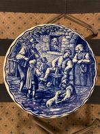 Delfts Blauw Sierbord Boch Frères La Louvière, Antiek en Kunst, Ophalen of Verzenden