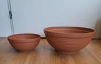 26x terracotta kunstof schaal groot en klein, Ophalen, Kunststof, Gebruikt, Minder dan 30 cm