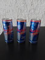 3 blikjes Red Bull met Max Verstappen., Verzamelen, Blikken, Ophalen of Verzenden, Zo goed als nieuw, Overige