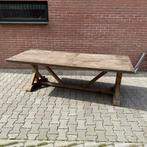Grote houten klooster tafel, Ophalen, Gebruikt, 200 cm of meer, 50 tot 100 cm