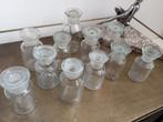 Glazen Antieke/ Brocante apothekers potjes.T.E.A.B., Antiek en Kunst, Antiek | Glas en Kristal, Ophalen of Verzenden