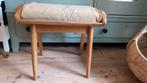 Asko design voetenbankje, Huis en Inrichting, Ophalen, Gebruikt, Bruin, Eén