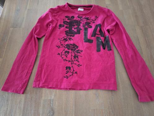 Roze meisjes lange mouw shirt Name It, maat 140, 9-10 jaar, Kinderen en Baby's, Kinderkleding | Maat 140, Zo goed als nieuw, Meisje