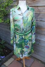 Doorknoopjurk groen Geisha mt S/36 Vaste prijs, Geisha, Ophalen of Verzenden, Zo goed als nieuw, Knielengte
