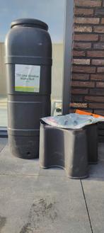 Ward  slimeline regenton zwart 100 Liter + voet + kraan, Tuin en Terras, Regentonnen, Ophalen, Kunststof, Met kraantje, Nieuw