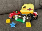 LEGO Duplo 10807 Paardentrailer – compleet, Ophalen of Verzenden, Zo goed als nieuw, Complete set, Duplo