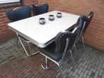 FIFTIES SIXTIES BEL AIR DINER STOELEN /  AMERIKAANSE TAFEL, Huis en Inrichting, Stoelen, Ophalen, Overige kleuren, Vier, Metaal