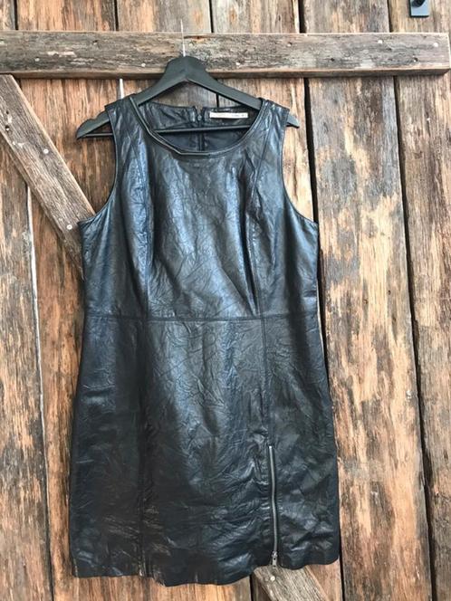 * Zwarte Leren Tuniek Jurk - Styles by Steps - Mt 40 * Nieuw, Kleding | Dames, Jurken, Nieuw, Maat 38/40 (M), Zwart, Boven de knie
