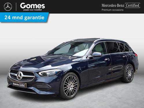 Mercedes-Benz C-klasse Estate 200 | Beige leder | Panoramada, Auto's, Mercedes-Benz, Bedrijf, Te koop, C-Klasse, 360° camera, ABS
