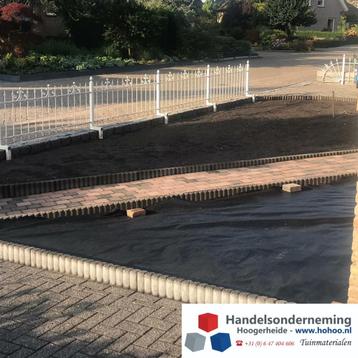 Anti worteldoek scheidingsdoek gronddoek grind split border beschikbaar voor biedingen
