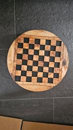 Olijfhout schaakbord met lade - 30cm  (Gratis Beeswax), Ophalen of Verzenden, Nieuw