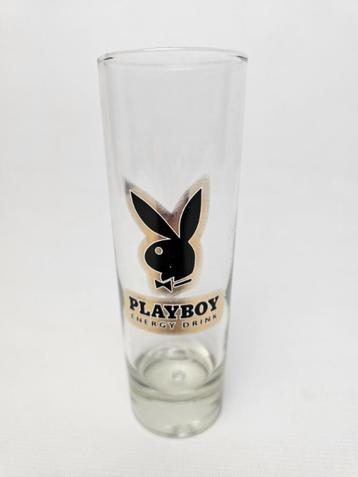 # Zeldzaam Playboy Energy Drink Longdrink Glas Goud Logo beschikbaar voor biedingen