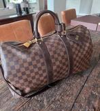 Louis Vuitton Keepall 45 Damier Ebene zgan, 40 tot 60 cm, 30 cm of meer, Bruin, Minder dan 35 cm