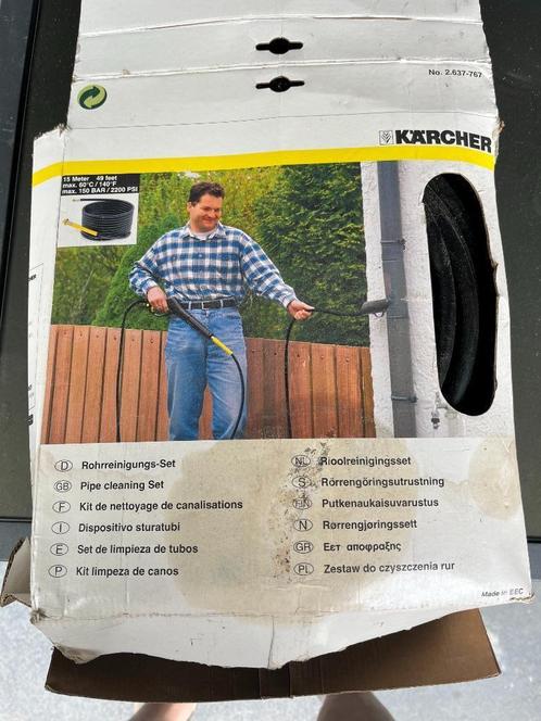 Karcher rioolreinigingsset, Tuin en Terras, Overige Tuin en Terras, Zo goed als nieuw, Ophalen