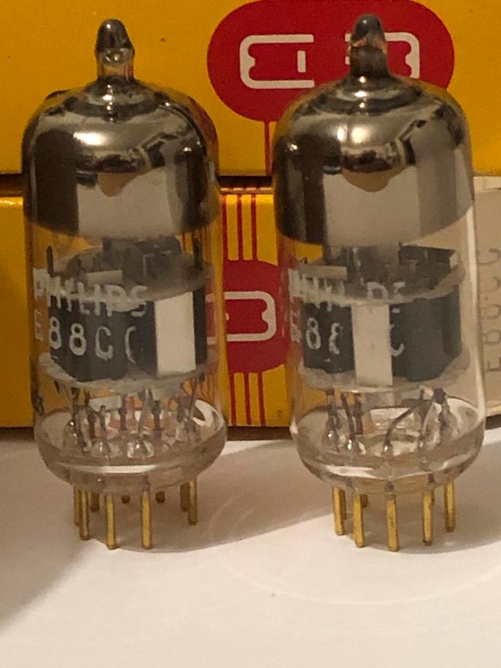 Philips E88CC (6922) NOS NIB Gematchte Buizen, Antiek en Kunst, Antiek | Tv's en Audio, Ophalen of Verzenden