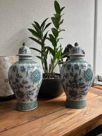 Chinese vaas porselein chinees gemberpot pot groen gember, Huis en Inrichting, Verburgt Vintage, Overige kleuren, Aardewerk of Porselein