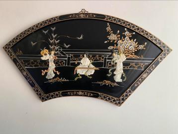 Schilderij in Chinese stijl in goede staat  beschikbaar voor biedingen
