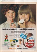 retro reclame 1977 Kinder Surprise chocola 3 musketiers, Ophalen of Verzenden