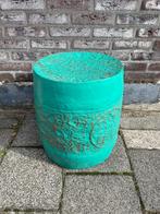 Metalen poef of mand, Huis en Inrichting, Woonaccessoires | Overige, Ophalen, Zo goed als nieuw