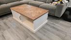 Salontafel kloostertafel style echt hout, Huis en Inrichting, Tafels | Salontafels, Ophalen, Gebruikt, 100 tot 150 cm, 50 tot 100 cm