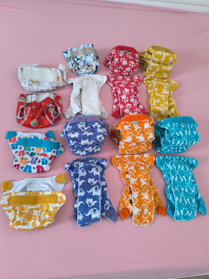 Wasbare luiers maat 1, Kinderen en Baby's, Badjes en Verzorging, Gebruikt, Overige typen, Overige merken, Standaard, Ophalen of Verzenden