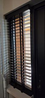 Zwarte houten jaloezieën Joe Benelli - 2 stuks, Minder dan 50 cm, Gebruikt, Ophalen of Verzenden, Modern