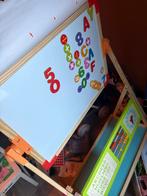 Dubbelzijdig houten schoolbord, Kinderen en Baby's, Speelgoed | Houten speelgoed, Ophalen of Verzenden, Zo goed als nieuw