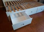 IKEA Hemnes bedbank, Huis en Inrichting, Slaapkamer | Bedden, Ophalen, Gebruikt, Eenpersoons, Wit