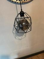 Industriële Hanglamp met Metalen Kooi, Ophalen, Zo goed als nieuw, Metaal, Minder dan 50 cm