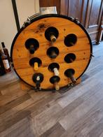 Unieke wijnrek van oude drumstel, Ophalen, Gebruikt, 5 tot 15 flessen, Onbekend