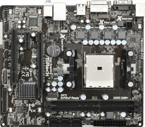 ASRock FM2A55M-DGS socket FM2, Computers en Software, Moederborden, Gebruikt, DDR3, Verzenden