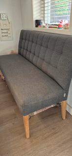 Eettafel bank antraciet, Ophalen, Gebruikt, 75 tot 100 cm