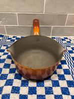 Vintage gietijzeren steelpan (051023), Ophalen of Verzenden, Gebruikt, Gietijzer