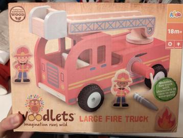 Nieuw in de doos woodlets houten brandweer, nieuw 30 euro  beschikbaar voor biedingen