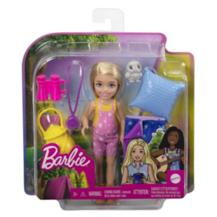 Barbie: Chelsea: Kampeerpop, Kinderen en Baby's, Speelgoed | Poppen, Nieuw, Barbie, Ophalen of Verzenden